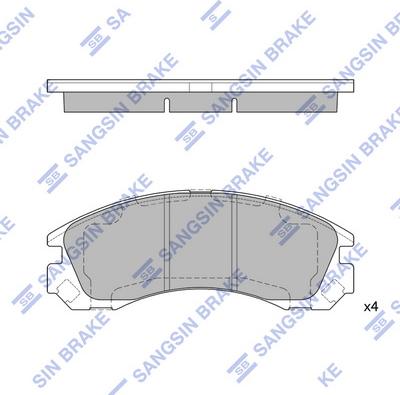 Hi-Q SP1523 - Тормозные колодки, дисковые, комплект unicars.by