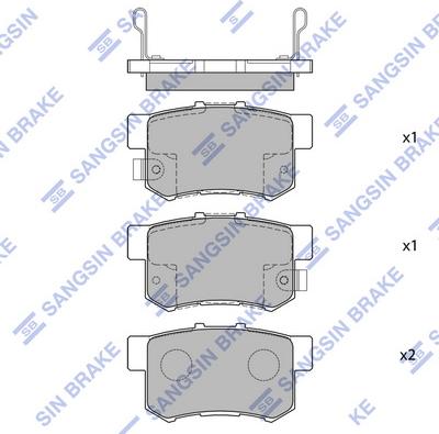 Hi-Q SP1076-R - Тормозные колодки, дисковые, комплект unicars.by