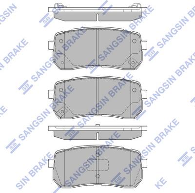 Hi-Q SP1192 - Тормозные колодки, дисковые, комплект unicars.by