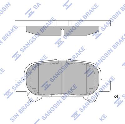 Hi-Q SP1364 - Тормозные колодки, дисковые, комплект unicars.by