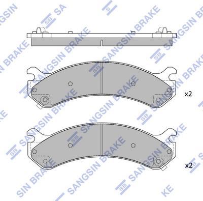 Hi-Q SP1309 - Тормозные колодки, дисковые, комплект unicars.by