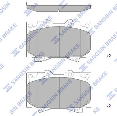 Hi-Q SP1379 - Тормозные колодки, дисковые, комплект unicars.by