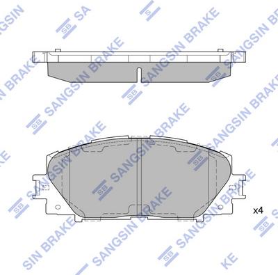 Hi-Q SP1377 - Тормозные колодки, дисковые, комплект unicars.by