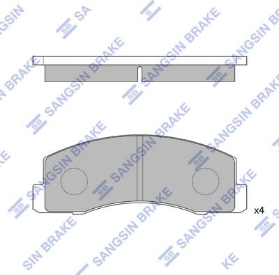 Hi-Q SP1214 - Тормозные колодки, дисковые, комплект unicars.by