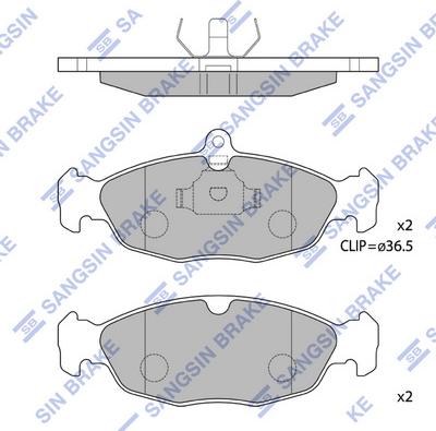 Hi-Q SP1220 - Тормозные колодки, дисковые, комплект unicars.by