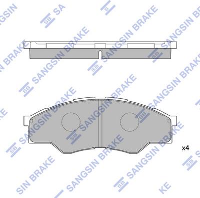 Hi-Q SP1276 - Тормозные колодки, дисковые, комплект unicars.by