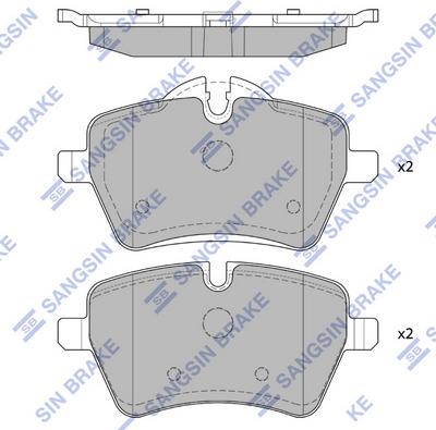 Hi-Q SP1799 - Тормозные колодки, дисковые, комплект unicars.by