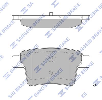 Hi-Q SP2095 - Тормозные колодки, дисковые, комплект unicars.by