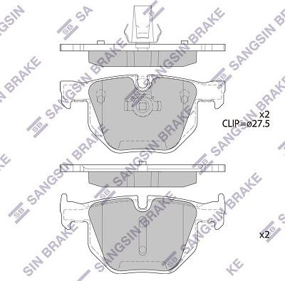 Hi-Q SP2158 - Тормозные колодки, дисковые, комплект unicars.by