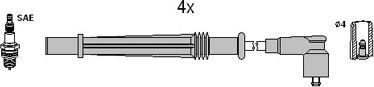 HITACHI 134968 - Комплект проводов зажигания unicars.by