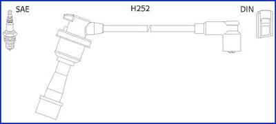 Hitachi 134480 - Комплект проводов зажигания unicars.by