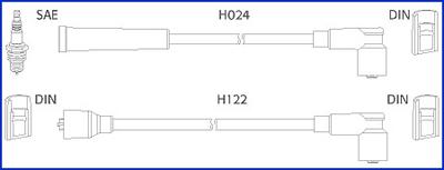 Hitachi 134347 - Комплект проводов зажигания unicars.by