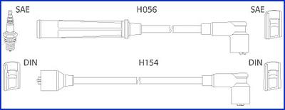 Hitachi 134366 - Комплект проводов зажигания unicars.by