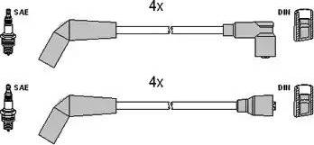 Hitachi 134288 - Комплект проводов зажигания unicars.by