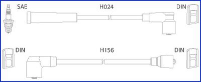 Hitachi 134230 - Комплект проводов зажигания unicars.by