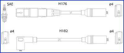 Hitachi 134817 - Комплект проводов зажигания unicars.by