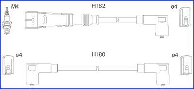 Hitachi 134715 - Комплект проводов зажигания unicars.by