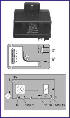 Hitachi 132084 - Реле, система накаливания unicars.by