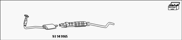HJS 93 14 9165 - Комплект для дооборудования, катализатор / сажевый фильтр (комби unicars.by