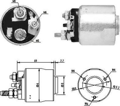 Hoffer 46063 - Тяговое реле, соленоид, стартер unicars.by