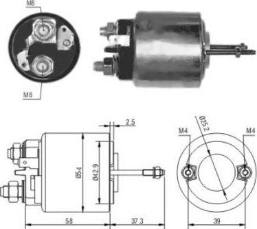 Hoffer 46009 - Тяговое реле, соленоид, стартер unicars.by