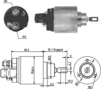 Hoffer 46004 - Тяговое реле, соленоид, стартер unicars.by