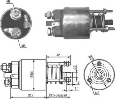 Hoffer 46081 - Тяговое реле, соленоид, стартер unicars.by