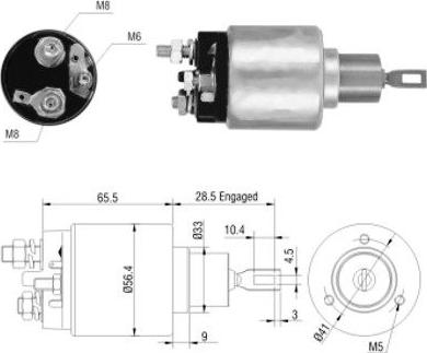 Hoffer 46031 - Тяговое реле, соленоид, стартер unicars.by