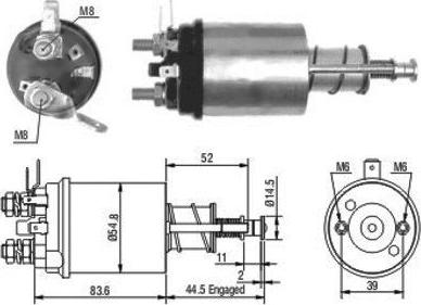 Hoffer 46021 - Тяговое реле, соленоид, стартер unicars.by