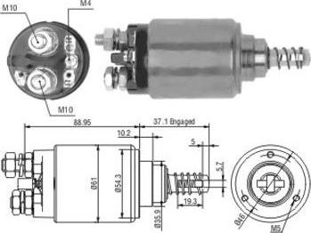 Hoffer 46192 - Тяговое реле, соленоид, стартер unicars.by