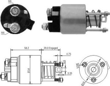 Hoffer 46101 - Тяговое реле, соленоид, стартер unicars.by