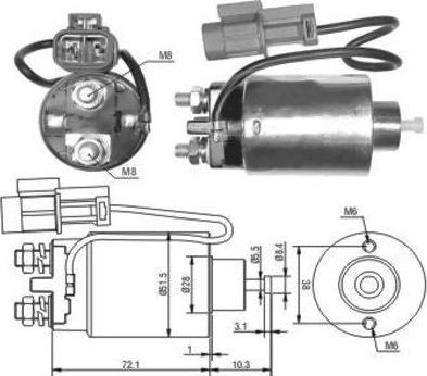 Hoffer 46180 - Тяговое реле, соленоид, стартер unicars.by