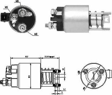 Hoffer 46136 - Тяговое реле, соленоид, стартер unicars.by