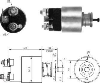 Hoffer 46317 - Тяговое реле, соленоид, стартер unicars.by