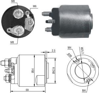 Hoffer 46203 - Тяговое реле, соленоид, стартер unicars.by