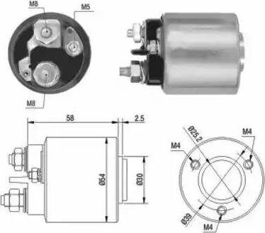 Hoffer 6646015 - Тяговое реле, соленоид, стартер unicars.by