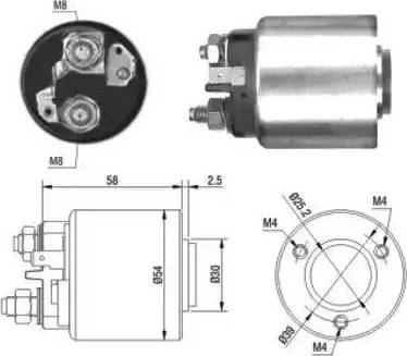 Hoffer 6646011 - Тяговое реле, соленоид, стартер unicars.by