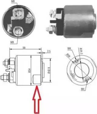 Hoffer 6646085 - Тяговое реле, соленоид, стартер unicars.by