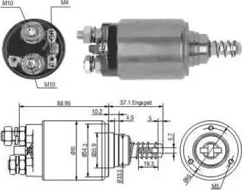 Hoffer 6646191 - Тяговое реле, соленоид, стартер unicars.by