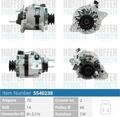 Hoffer H5540238 - Генератор unicars.by