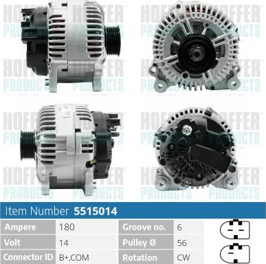 Hoffer H5515014 - Генератор unicars.by