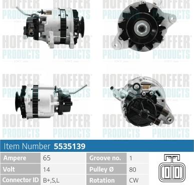 Hoffer H5535139 - Генератор unicars.by