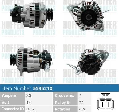 Hoffer H5535210 - Генератор unicars.by