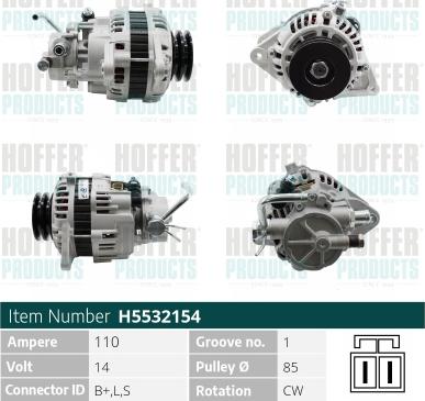 Hoffer H5532154 - Генератор unicars.by