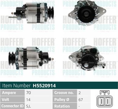 Hoffer H5520914 - Генератор unicars.by