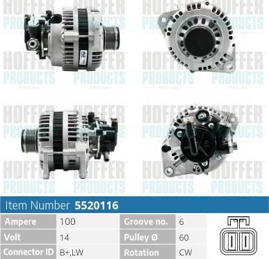 Hoffer H5520116 - Генератор unicars.by