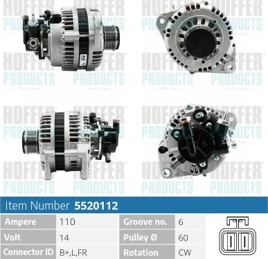 Hoffer H5520112 - Генератор unicars.by