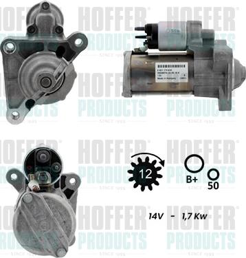 Hoffer H5010968G - Стартер unicars.by