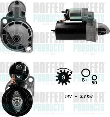 Hoffer H5010981G - Стартер unicars.by