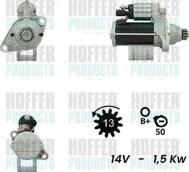 Hoffer H5010415G - Стартер unicars.by